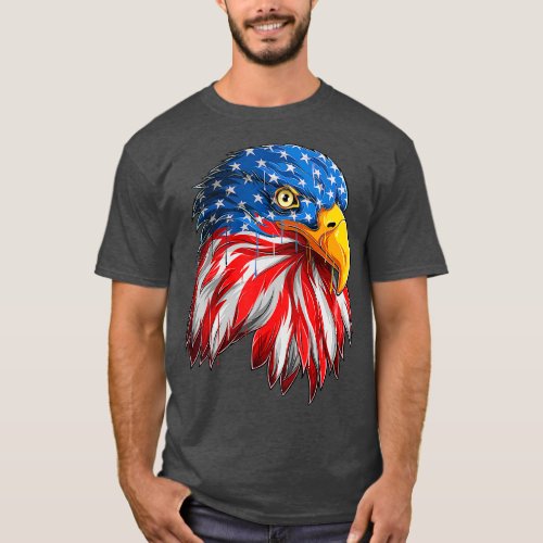 4th July American Eagle Flag _ Independence Day  T_Shirt