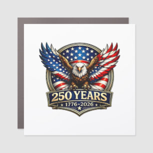 4th July American Flag Eagle Vintage 250 Years 177 Car Magnet
