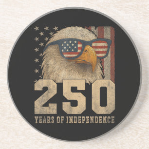 4th July American Flag Eagle Vintage 250 Years 177 Coaster