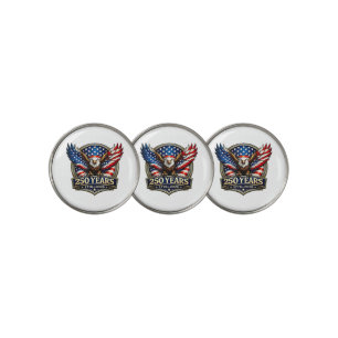 4th July American Flag Eagle Vintage 250 Years 177 Golf Ball Marker