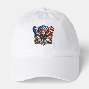 4th July American Flag Eagle Vintage 250 Years 177 Hat