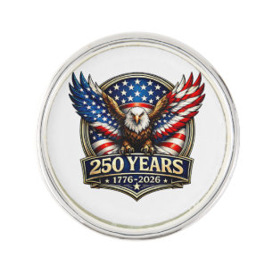 4th July American Flag Eagle Vintage 250 Years 177 Lapel Pin