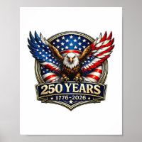 4th July American Flag Eagle Vintage 250 Years 177