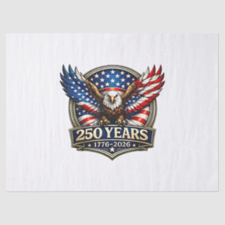 4th July American Flag Eagle Vintage 250 Years 177 Tissue Paper