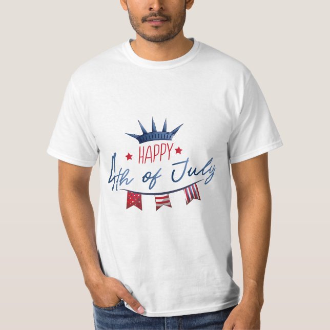 4th July American Independence Day T-Shirt (Front)