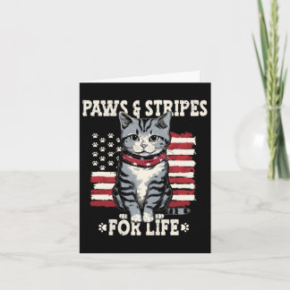 4th July Cat Lover  Card