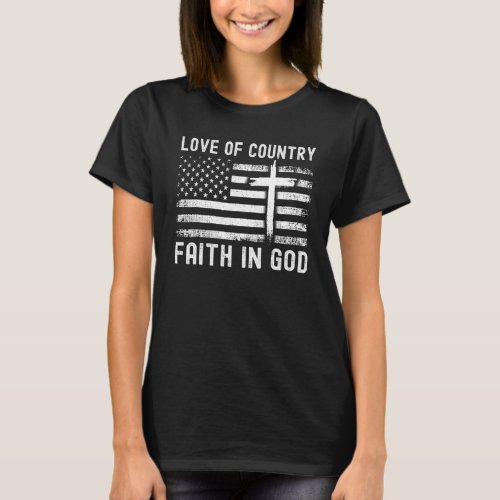 4th July Christian Love In Faith Graphic Tees Coun