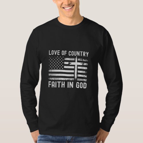 4th July Christian Love In Faith Graphic Tees Coun