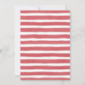 4th July Family Baby Shower Red White Due Invitation (Back)