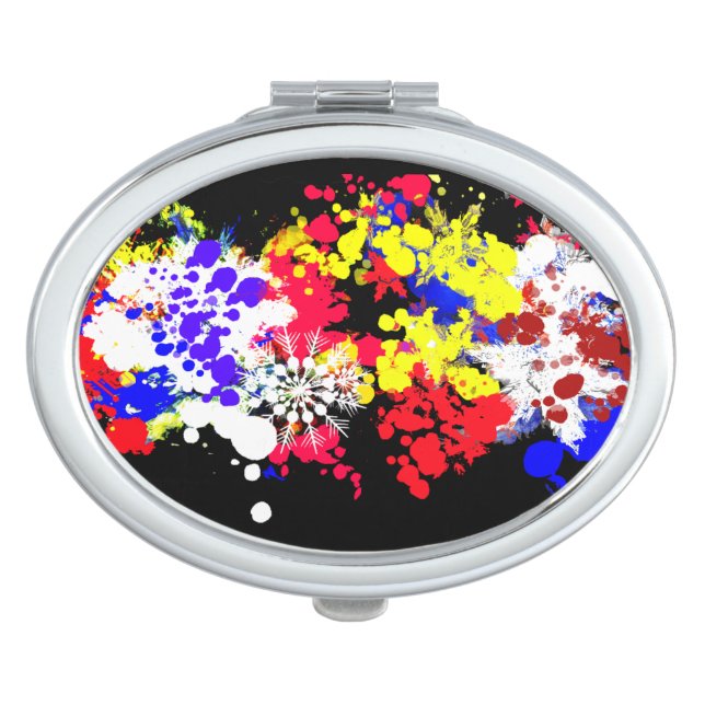 4TH July firework fun  Compact Mirror (Front)