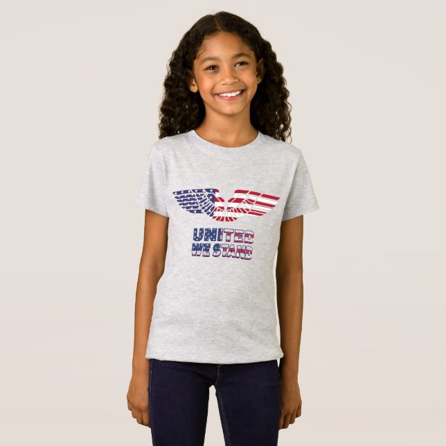 4th July Girl's T-Shirt (Front Full)