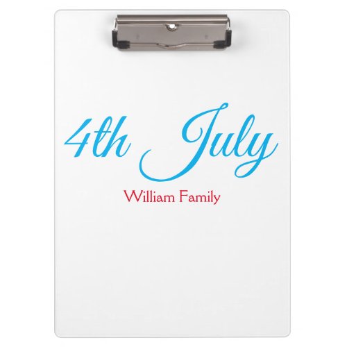 4th July independence day add name text custom Clipboard