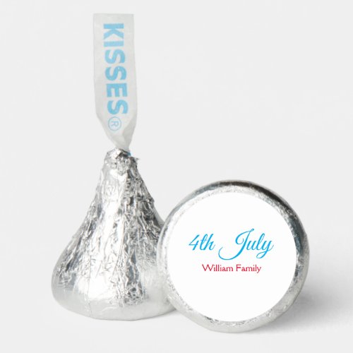 4th July independence day add name text custom Hersheys Kisses