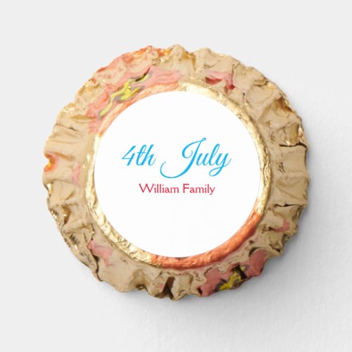 4th July independence day add name text custom Reeses Peanut Butter Cups