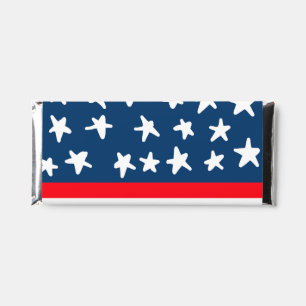 4th july independence day add name text US flag Hershey Bar Favors