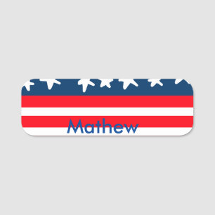 4th july independence day add name text US flag Tag