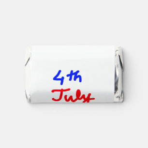 4th july independence day add your text name photo hershey's miniatures