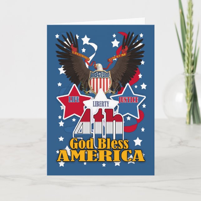 4th July Independence Day Card (Front)