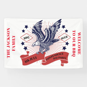 4th July Independence Day. Editable text. Banner