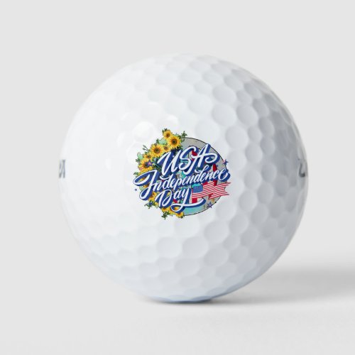 4th July Independence Day Golf Balls