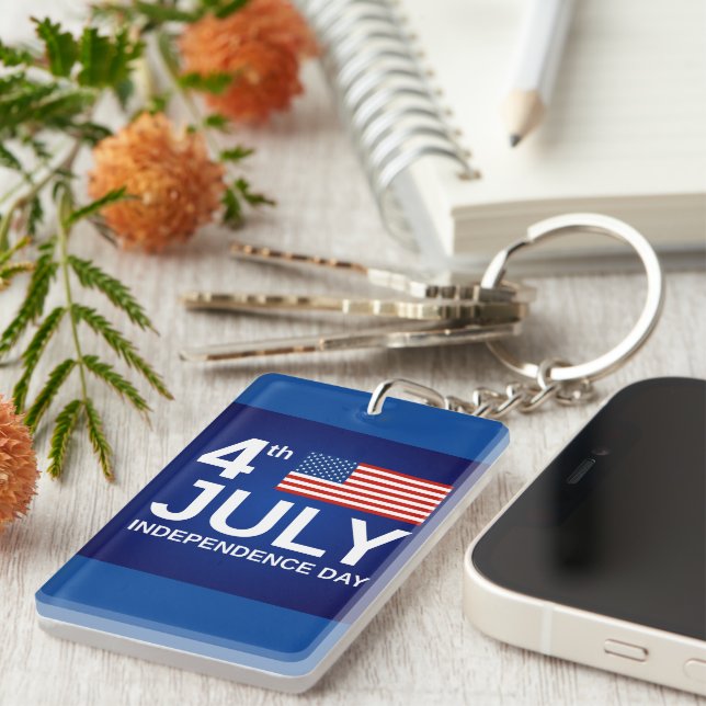 4th July/Independence Day Keychain (Front Right)