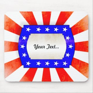 4th July Independence Day Mouse Pad
