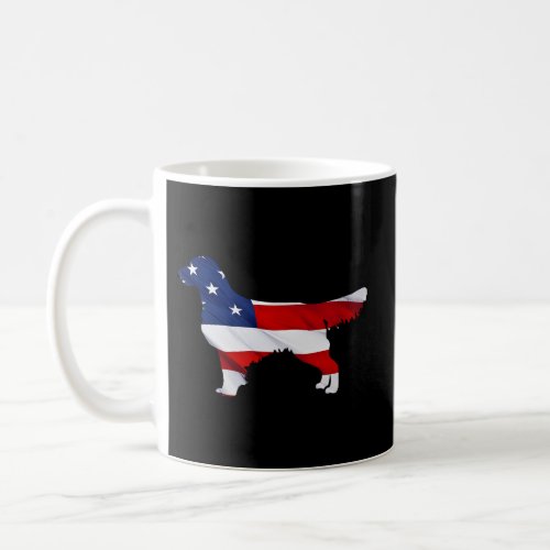 4Th July Independence Day Usa American Flag Golden Coffee Mug