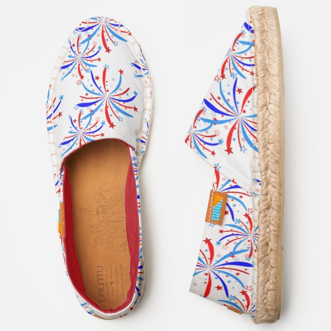 4th july independence fireworks stars  espadrilles (Side)