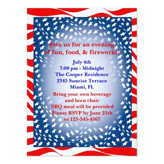 4th July Invitation