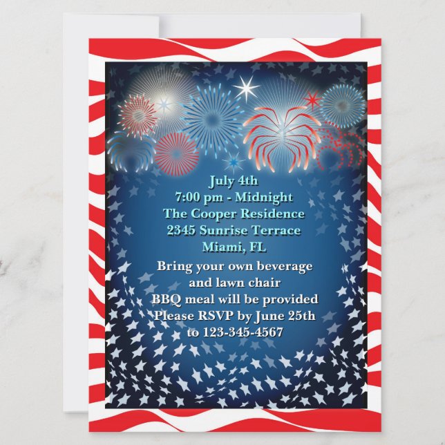 4th July Invitation (Front)