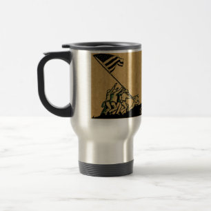 4th July Iwo Jima God Bless America Aluminum Mug