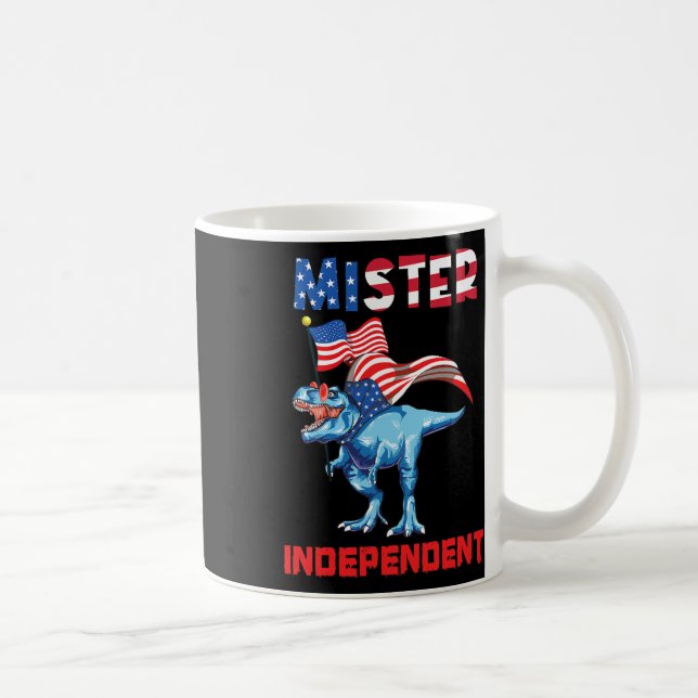 4th July Mister Independent Usa Flag Patriotic Boy Coffee Mug (Right)