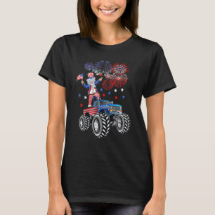 4th July Monster Truck Uncle Sam Fireworks Usa Fla T-Shirt