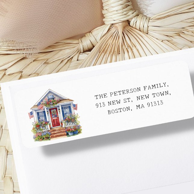 4th July Moving Home New Address Label (Creator Uploaded)