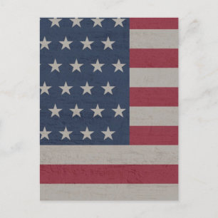 4TH JULY PARTY FLAG POSTCARD