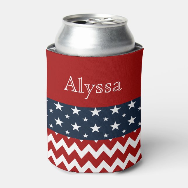 4th July Personalized Can Holder Cooler (Can Front)
