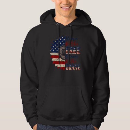 4th July Red Blue White Color Independence Day Gra Hoodie