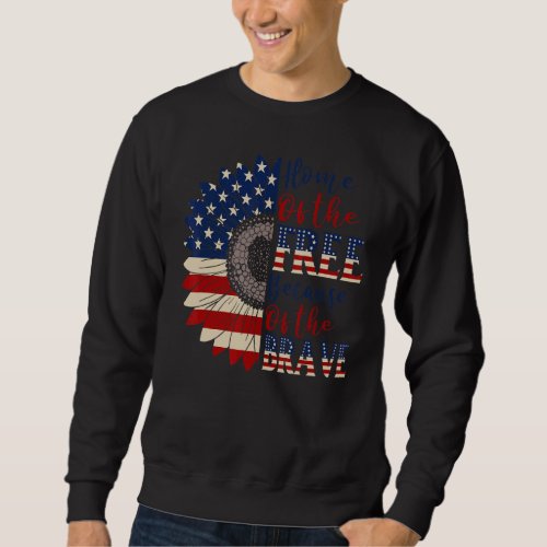 4th July Red Blue White Color Independence Day Gra Sweatshirt