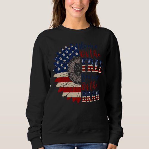 4th July Red Blue White Color Independence Day Gra Sweatshirt