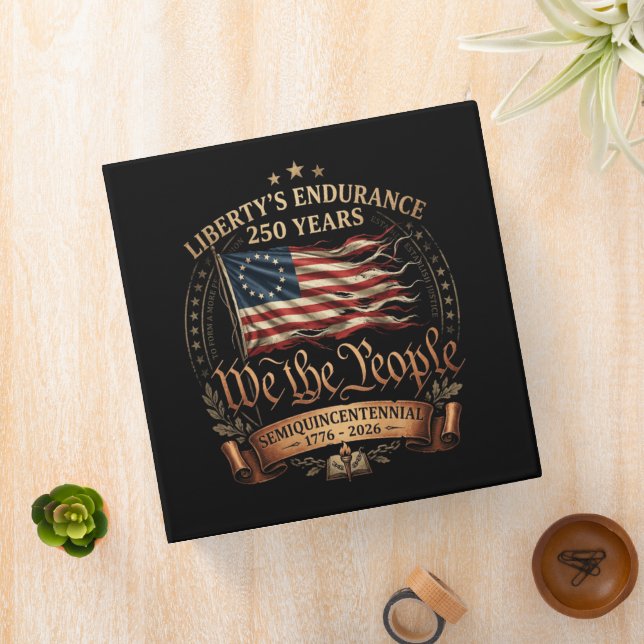 4th July Semiquincentennial 1776-2026 3 Ring Binder (In Situ)