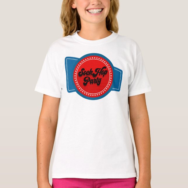 4th July Sock Hop Party T-Shirt (Front)