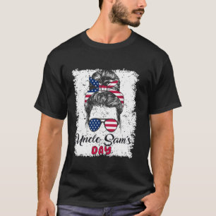 4th July Uncle Sam s Day America Patriot USA Flag T-Shirt