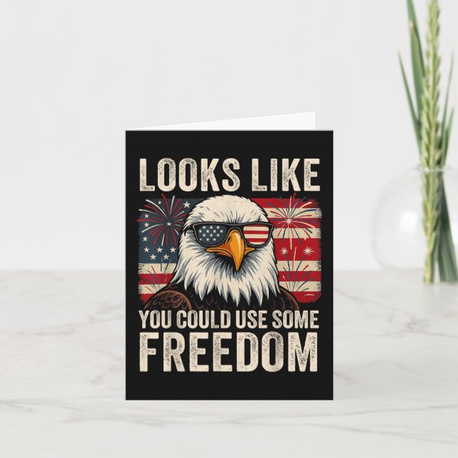 4th July Us Flag Meme Looks Like You Could Use Som Card (Front)