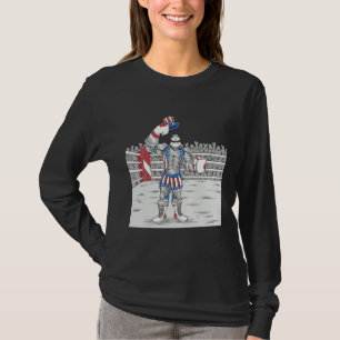 4th July USA Boxing Fitness Gym Artificial Intelli T-Shirt