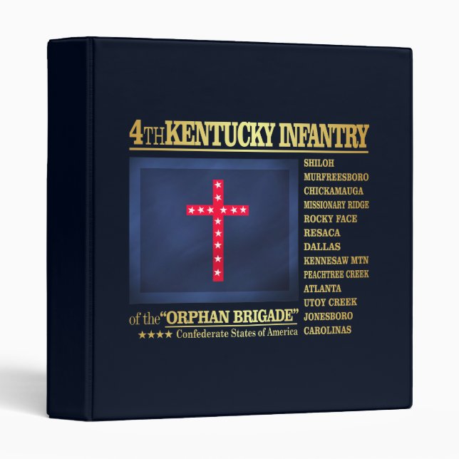 4th Kentucky Infantry (BA2) 3 Ring Binder (Front/Spine)