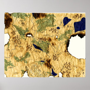 4th Map of the Forgotten Realm Poster