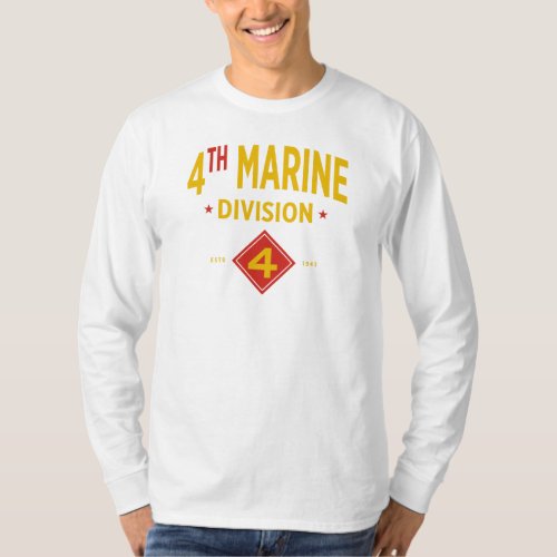 4th Marine Division United States Military Long T_Shirt