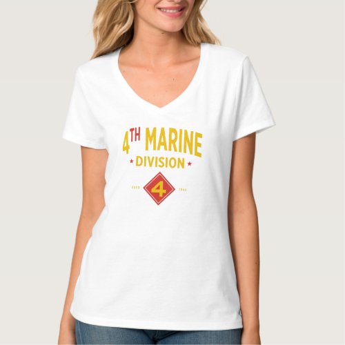 4th Marine Division United States Military Women T_Shirt