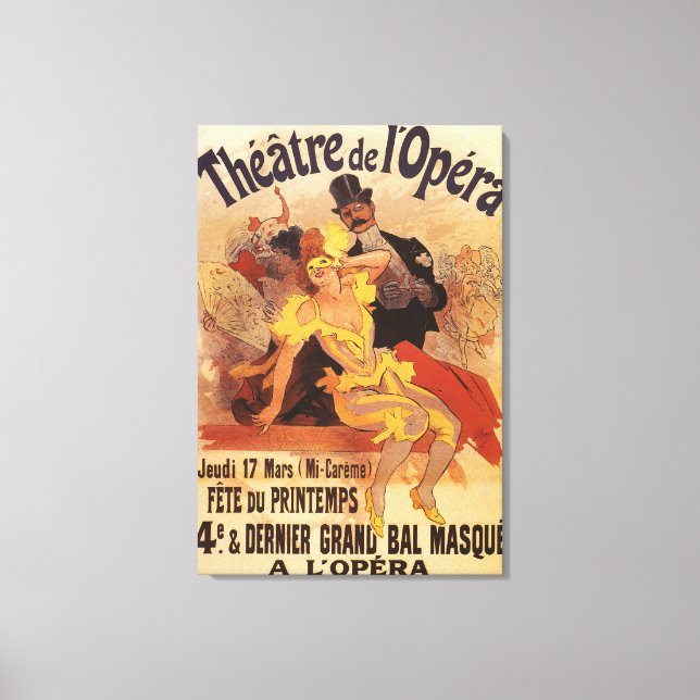 4th Masked Ball at Theatre de l'Opera Canvas Print (Front)