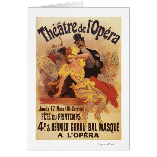 4th Masked Ball at Theatre de l'Opera Cards (Front)